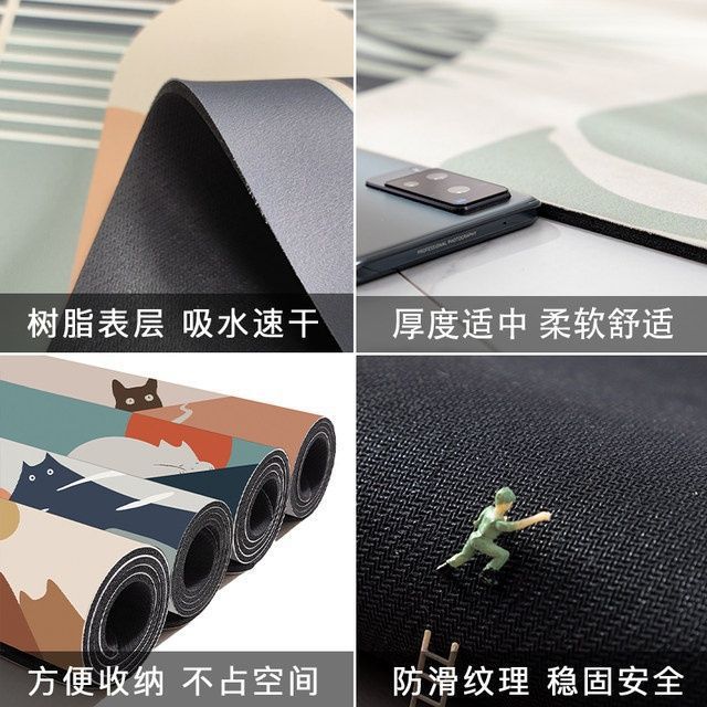 soft diatom mud floor mat bathroom non-slip mat casual toilet bathroom door absorbent quick-drying foot mat