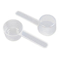 40ml facial mask spoon, clear plastic measuring spoon for feed, fertilizer, pesticide, laundry detergent powder, holds 40 grams of water