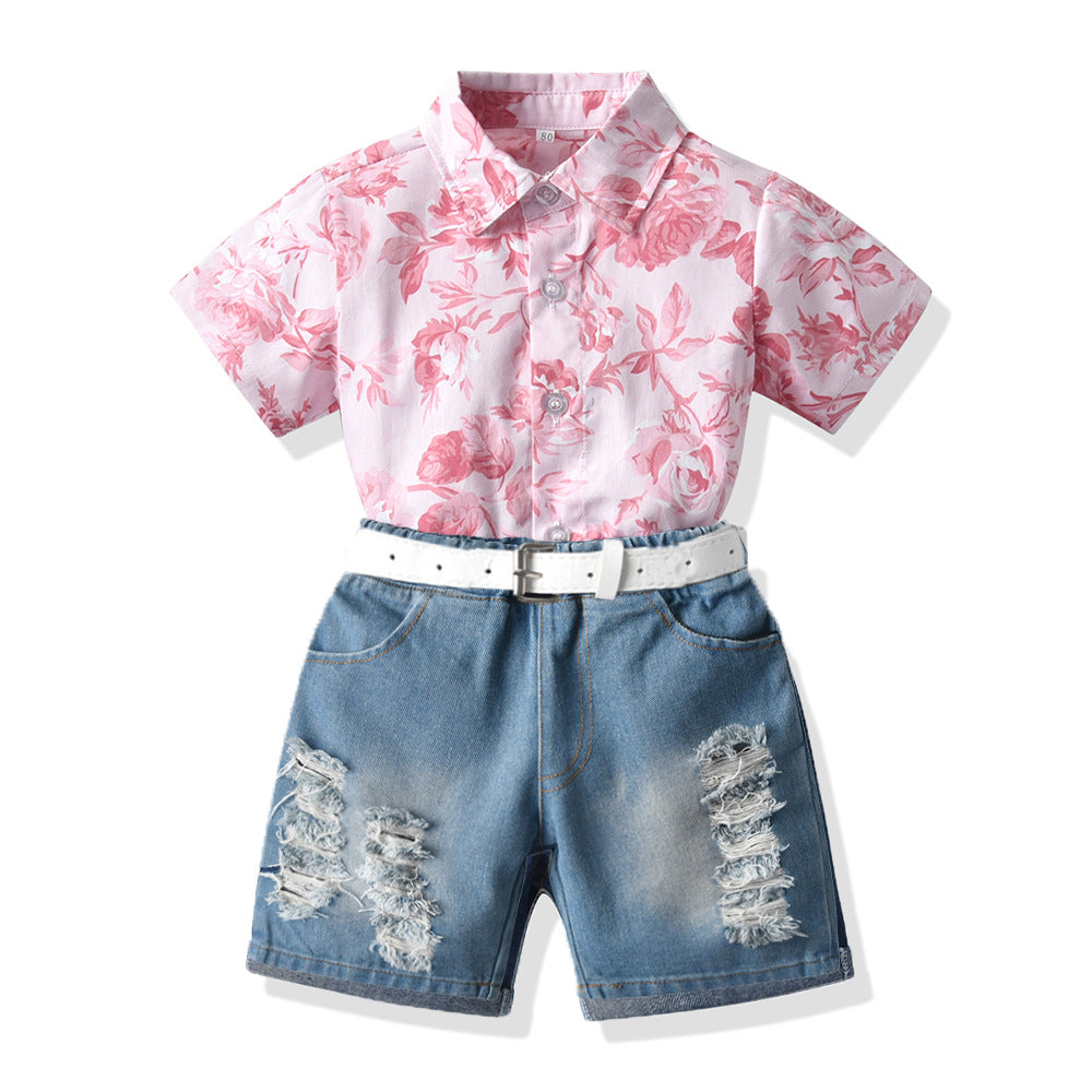 Girls' summer new sweet princess dress, kids' sleeveless floral print doll collar dress - wholesale & dropshipping available