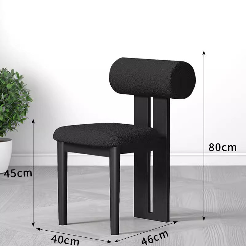 Hippo chair - nordic solid wood dining chair - home, trendy cream style backrest chair - restaurant, hotel designer chair & stool