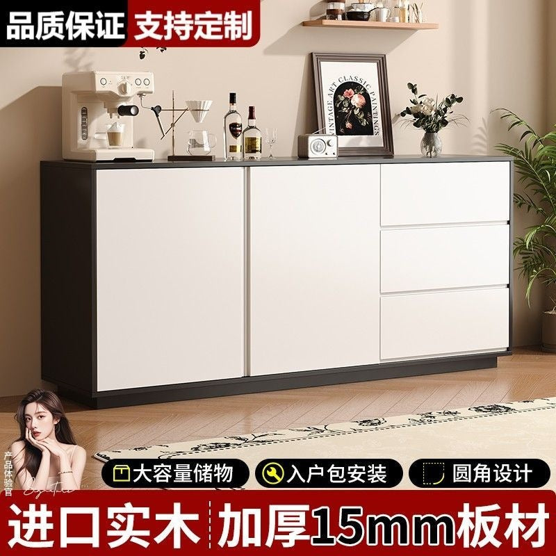 Solid wood sideboard floor-standing wall storage cabinet living room tea cabinet kitchen storage cabinet for homecasual storage cabinet