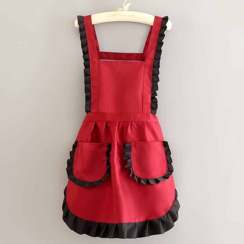 Beautiful and breathable work apron - modern minimalist design for women, suitable for home kitchen, office, cotton fabric, durable workwear, nail salon