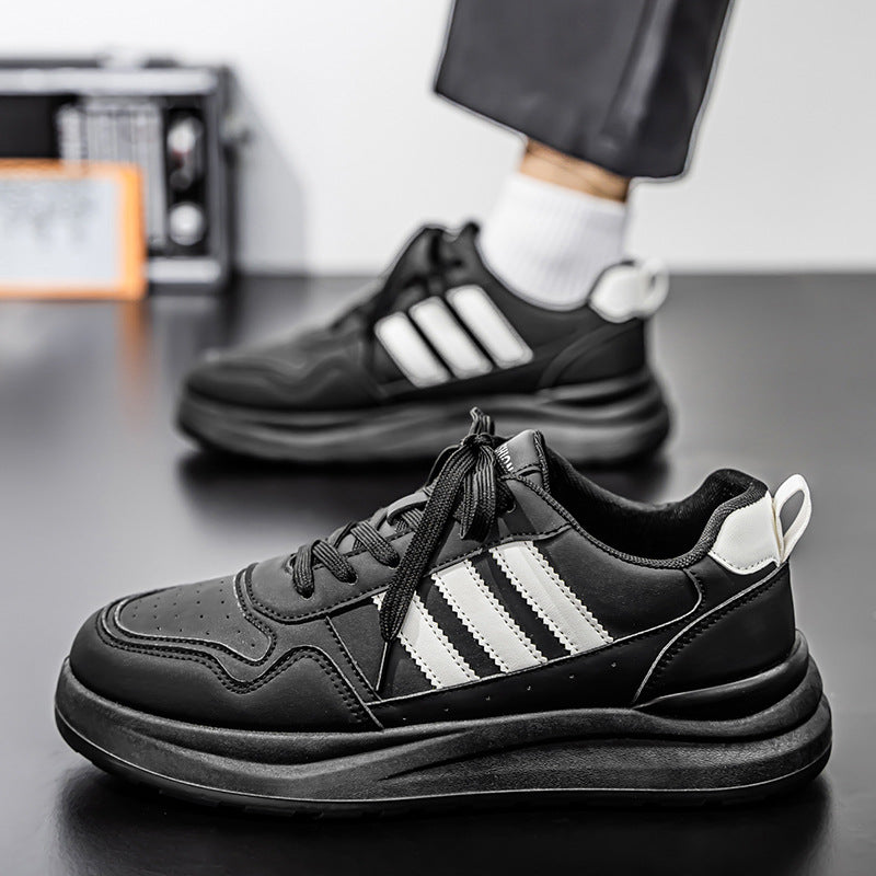 Spring men's dad shoes breathable chunky sole casual lightweight 2026 sneakers new versatile white shoes
