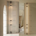 Entrance aisle corridor aisle overhead speaker floor lamp house living room background wall long pole hourglass floor lamp