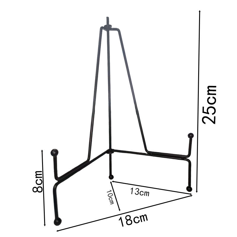 Ins style metal bracket netease cloud vinyl record storage desktop clock support bracket iron ceramic plate bracket