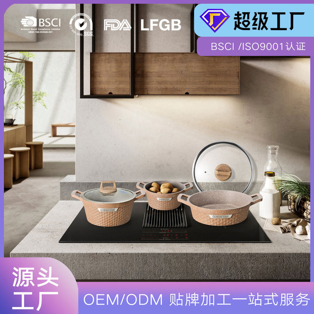 Oempersonalized golf export aluminum pot suit non-stick pot soup pot for home kitchen pot suitpot
