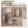 Wardrobe for home bedroom sliding door deepened and thickened wardrobe storage top cabinet rental room economical wardrobe