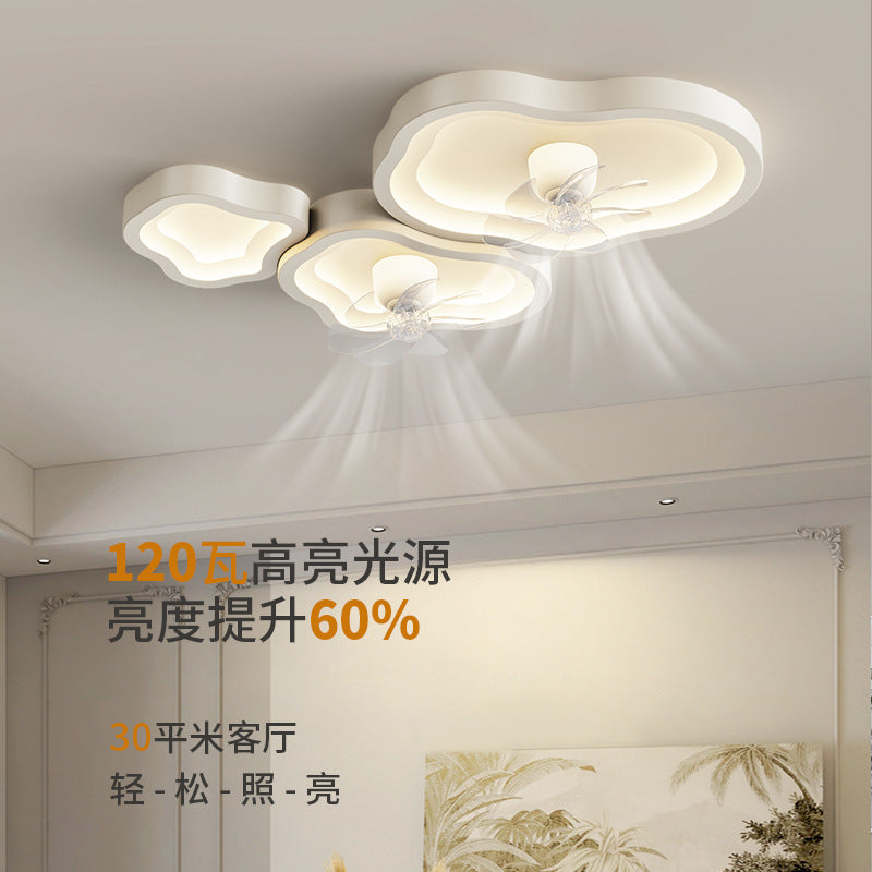 Whole House Lighting Package Nordic Creative Cloud Bedroom Light Modern Simple Light Luxury Moving Head Fan Light Living Room Light