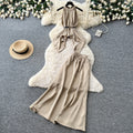 Gentle style work clothinghalterbacklessdress women's summercasualcasual waist slimming looktwo-piece setelegantsuit