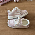 Pink chunky sole bread shoes - trendy, versatile, and unique casual sneakers for women. perfect for students, campus style, and everyday wear