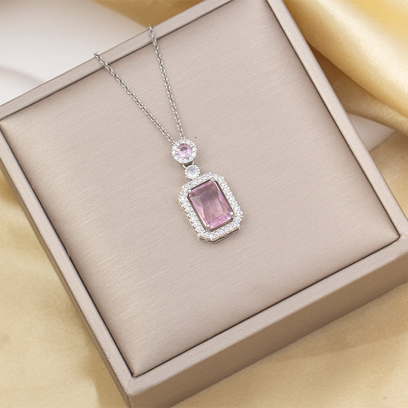 Necklace female nicheeasiest for match pendant fashion electroplating accessible luxury style accessible luxury design high-end titanium steel popular clavicle chain