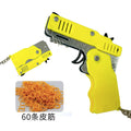 exclusive metal folding rubber band gun, rubber band shooting boy gift pendant, children's toy gun model