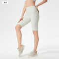 Spring/summer high-waisted tummy control yoga leggings - tight fit, butt-lifting, fitness capris - outdoor cycling & sports shorts for women (d25042)