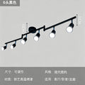 Modern minimalist chrome surface-mounted track lighting fixture for living room, bedroom, hallway, iron ceiling, shop, commercial background wall