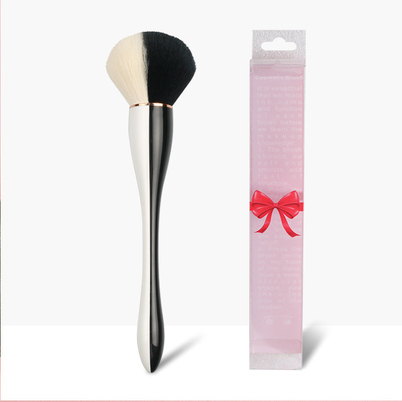 New single two-color beauty tool loose powder brush manicure dust makeup brush super soft fiber bristle makeup brush