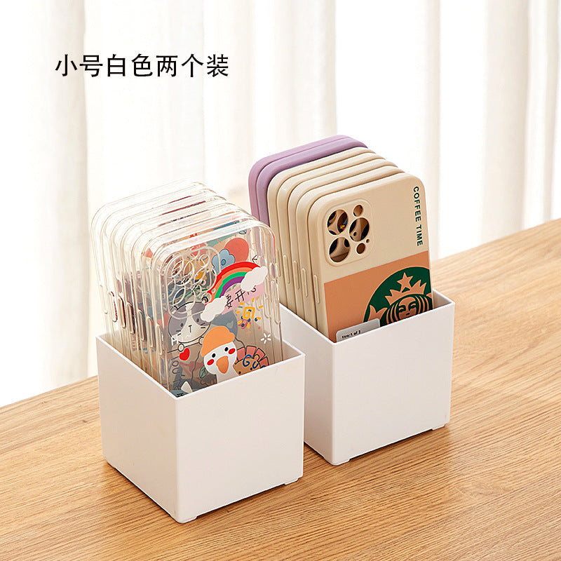 Office coffee tea bag desktop storage box transparent plastic sundries stationery cosmetics mobile phone case storage box