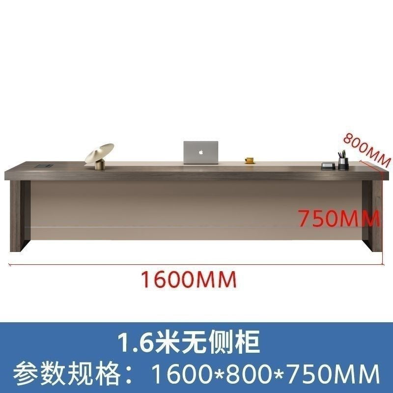 Luxury executive desk and chair set - modern minimalist ceo desk for managers and executives - leadership office computer desk