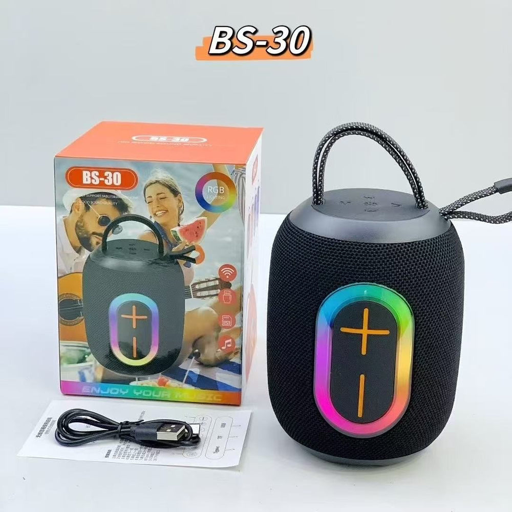 new wireless bluetooth speaker with ambient light, portable desktop mini speaker, card-playing subwoofer bluetooth speaker