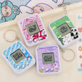 handheld virtual digital pet game console keychain pendant kids mini interactive development toy