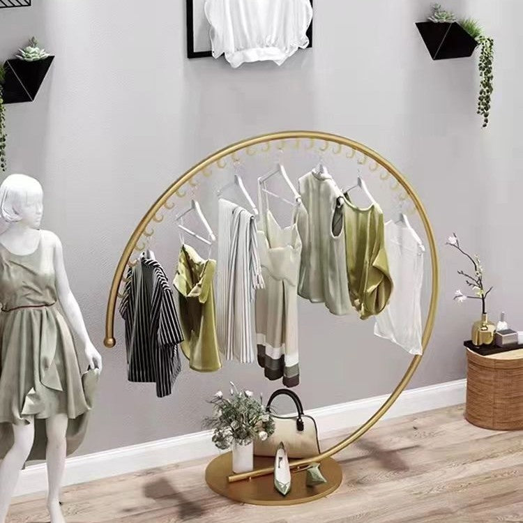 Simple clothes hanger clothing display rack bedroom for home coat rack floor-standing fashion clothes rack thickened clothes drying rack