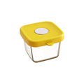 Kids glass food supplement box silicone fresh cover portable tableware box baby food supplement box can be steamed and cooked wholesale storage box