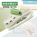 2025 new women's wedge platform clogs - summer outdoor wear, thick sole, two-wear style, chunky heel, non-slip beach sandals & slippers
