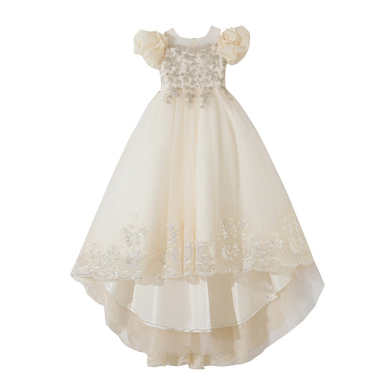 Exportgirl dress trailingaccessible luxuryniche style flower girl wedding dress evening dress catwalk catwalk performance clothes in stock batch