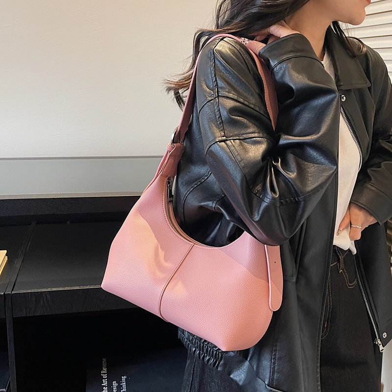 Korean style large capacity women's bag 2025 autumn/winter new collection minimalist versatile shoulder bag high-end bestselling underarm bag