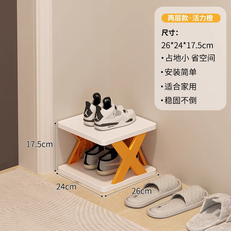 Shoe rack for home door multi-layer small narrow rental house simple shoe rack indoor new arrival 2025 popular shoe cabinet