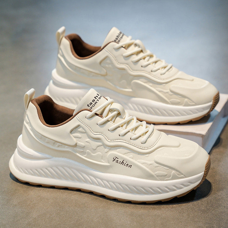 Men's winter 2025 new collection: chunky sole, height increasing, versatile casual sneakers, athletic running shoes, trendy breathable dad shoes for men
