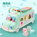 Kids multi-function six-in-one piano whack-a-mole baby toy kids early education month baby pull radish game