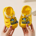 Eva kids' sandals - summer cartoon excavator design for baby boys and girls - cute, soft sole, non-slip, perfect for first walkers and toddlers