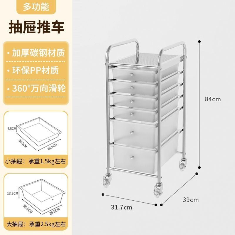 Multi-tiered storage cabinet with drawers - versatile organizer for home, space-saving, black