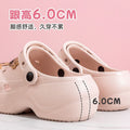 Thick sole crocs women's toe cap non-slip deodorizing filter not tired feet summer 2025new arrivalfashion slippers women's outwear