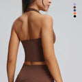 hot-selling halter sports bra for women, running shockproof quick-drying sports bra, processing and customization according to drawings and samples
