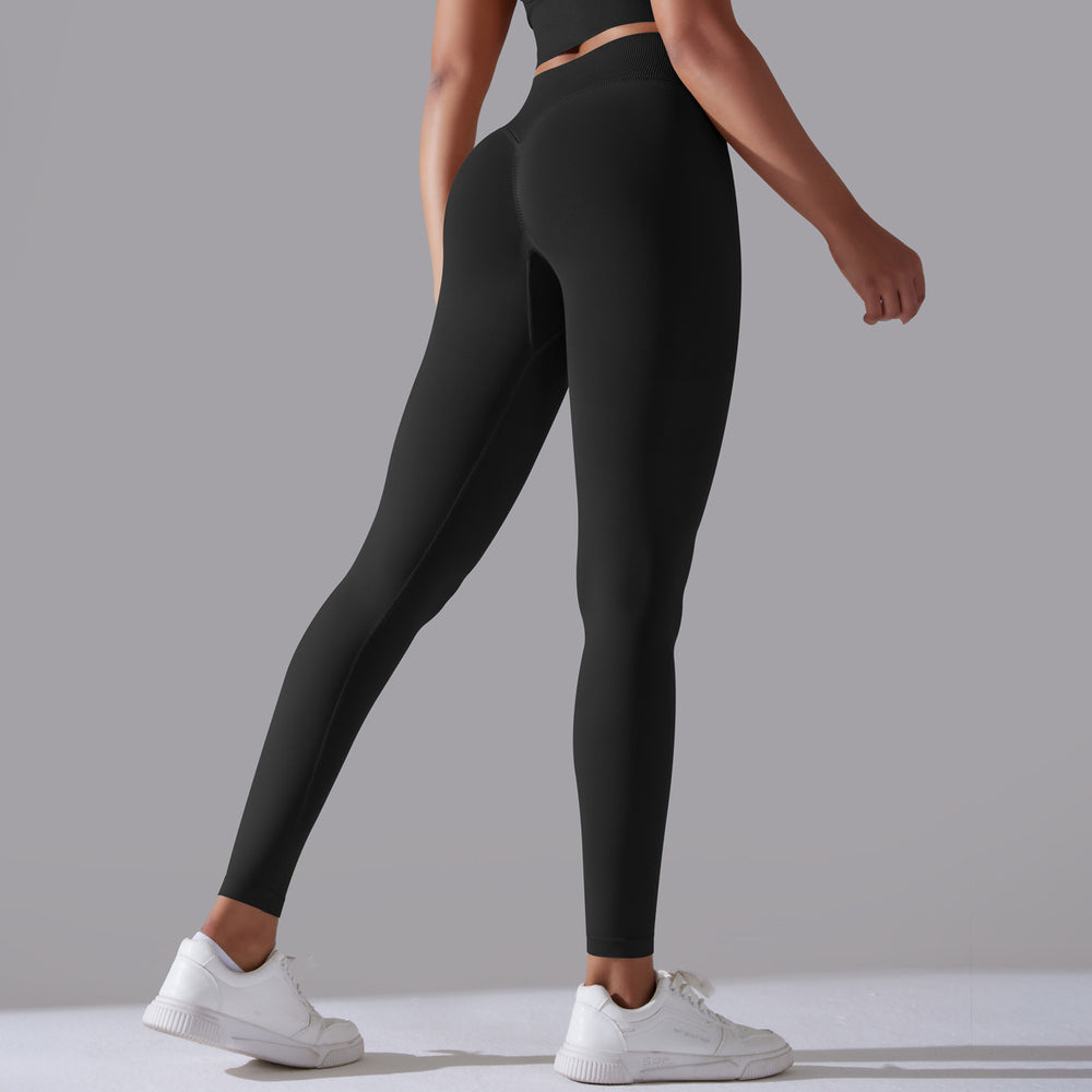 fashion seamless pure color cross back sports bra vest yoga suit running fitness three-piece set