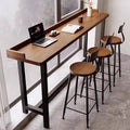 Solid wood bar table for home balcony casual small bar table high-leg table solid wood bar cabinetaccessible luxuryclassy long table