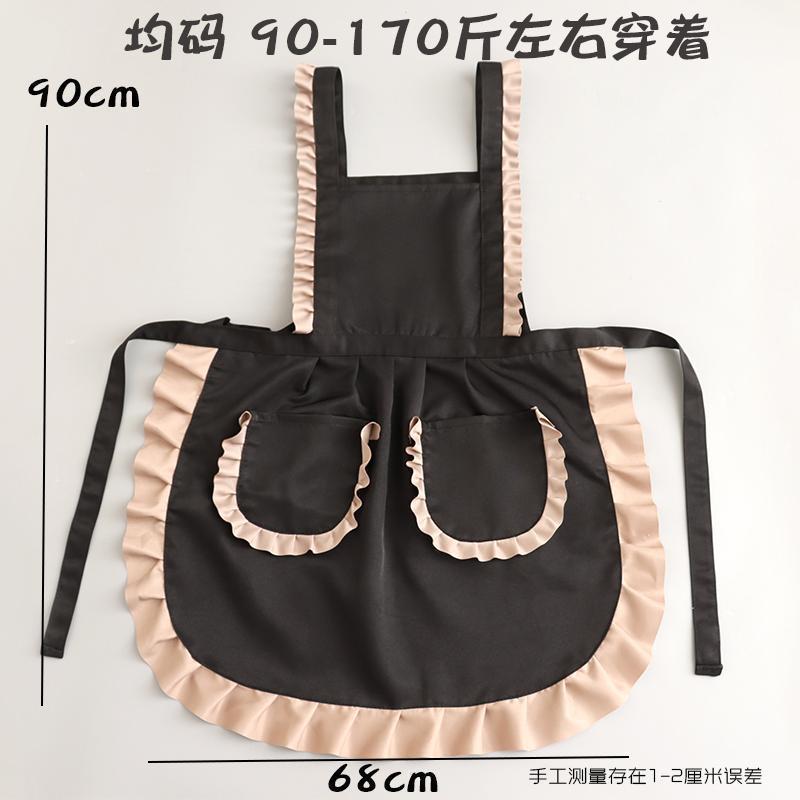Beautiful and breathable work apron - modern minimalist design for women, suitable for home kitchen, office, cotton fabric, durable workwear, nail salon