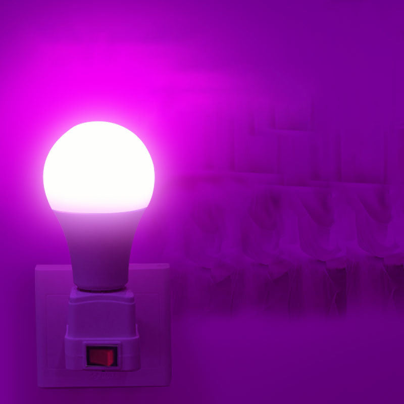 LED color light bulb, colorful ambient light bulb A60pc ball bulb E27 screw indoor lighting ambient night light