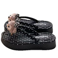 Thick soleoutwear new product cartoon mige mouse flip-flops women's summernew arrivalcute heightening flip-flops beach sandals
