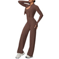 brushed tight drawstring halter vest wide-leg long three-piece set sports running fitness yoga suit