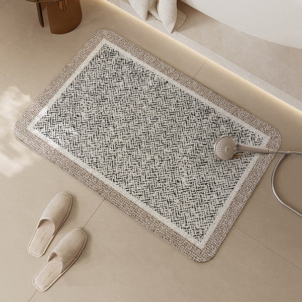 Quick-drying absorbent bathroom floor mat, soft diatom mud non-slip mat at the door of the toilet, door-to-door household toilet floor mat