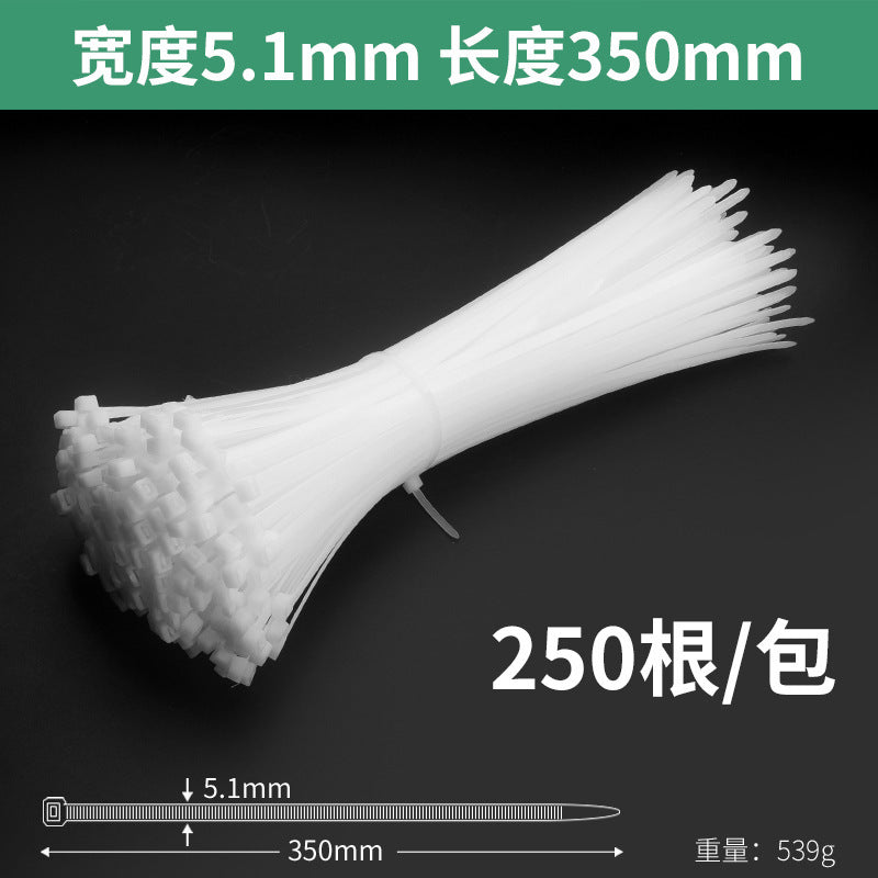 Nylon cable ties, plastic buckle, strong anti-theft buckle, wire tie, self-tightening, self-locking black strap