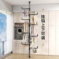 Tianlizi indoor punch-free retractable for home bedroom clothes hanger entrance floor-standing multi-functional clothes hanger