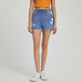 In-stock - yt251# cross-border fashion women's comfortable casual ripped high-waisted denim shorts for  & us/eu export