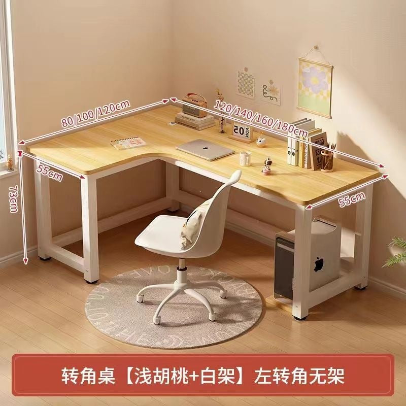 Corner gaming desk double computer desk desktop home desk bookshelf combination bedroom office desk writing desk gaming