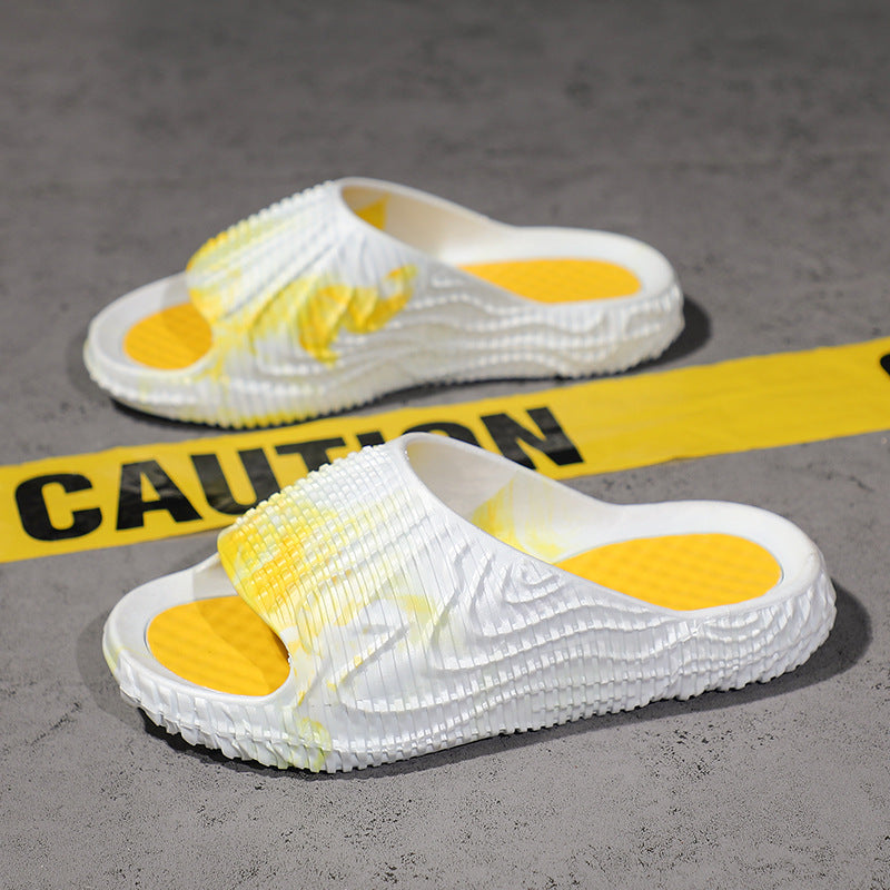 New trending slippers for men - 2023 sporty, fashionable, thick-soled, ultra-soft, cloud-like comfort, non-slip casual couple's shoes