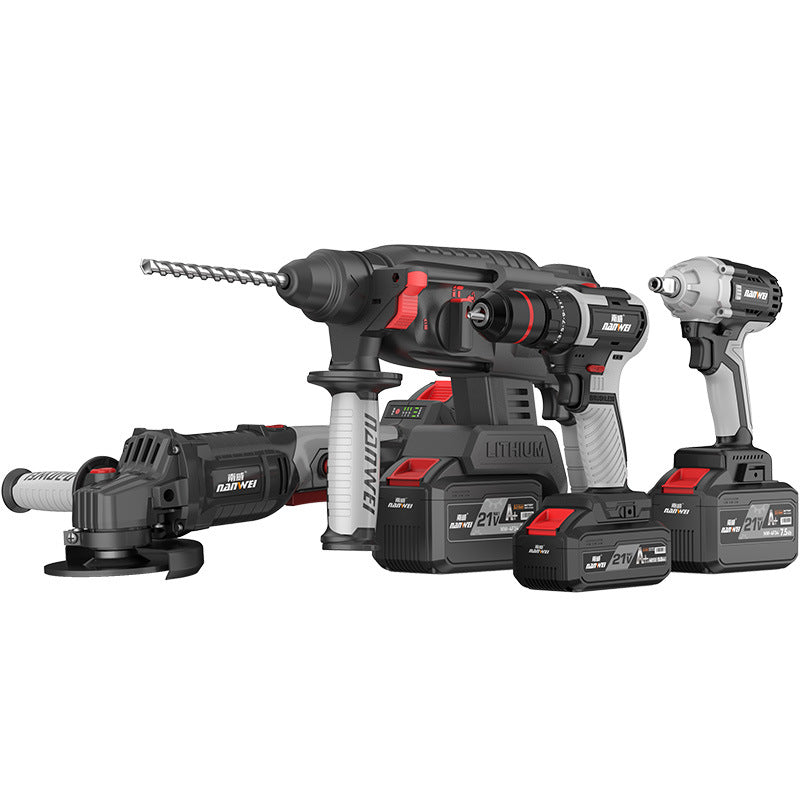 Wholesale nanwei industrial grade brushless rechargeable lithium electric hammer impact drill electric hammer electric pick electric drill dual use