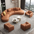 Hotel lobby hall semi-circular arc-shaped reception coffee table sofa sales office reception area new chinoiserie commercial place