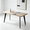Walmart dining table - nordic modern minimalist restaurant table - iron leg rectangular mdf table - dining table